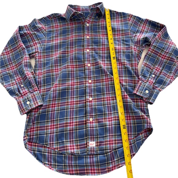 Vineyard Vines Murray Shirt Plaid Long Sleeve Button Up Flannel Men S Multicolor - Picture 5 of 7
